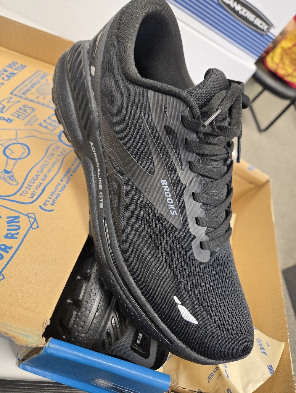 Brooks Men’s Adrenaline GTS Black Running Shoes